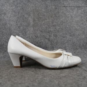 Comfort Plus by Predictions Shoes Womens 7.5 Pumps Fashion Classic White Heels